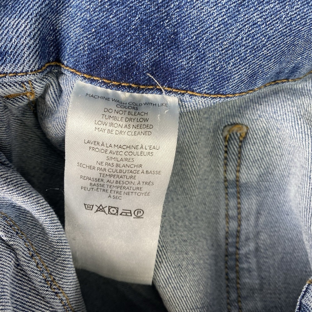 Anthropologie Pilcro The Skipper Cropped Wide Leg Jeans Womens 34 Blue High Rise - Picture 9 of 16